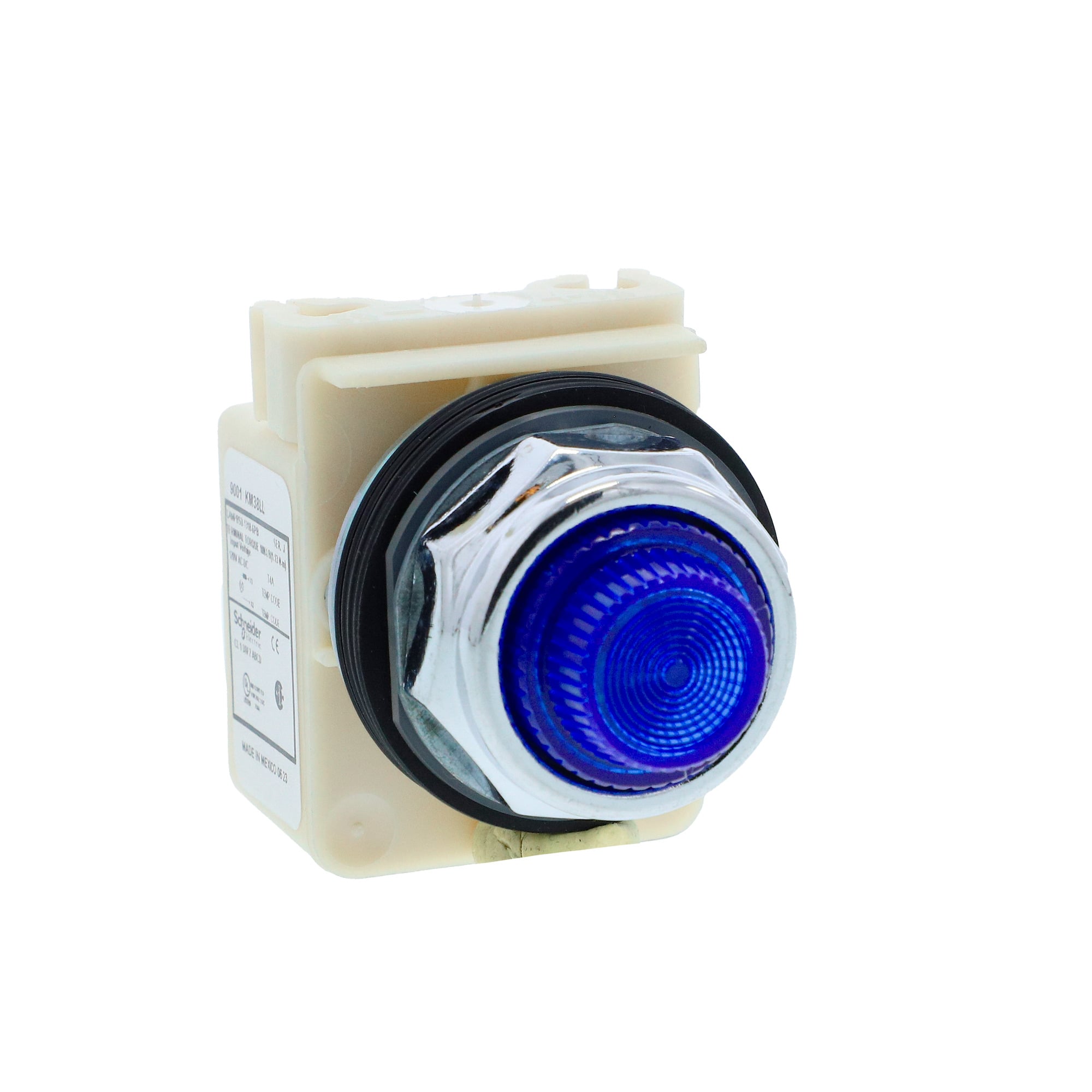 9001KP38LLL31 Harmony Type K Standard Pilot Light, 120 V AC/DC, 1.4 VA, Fresnel Lens, Panel Mount