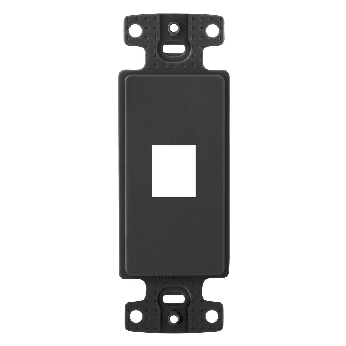 NS611BK Standard Unloaded Decorator Keystone Frame, 1 Gangs, 1 Ports, High-Impact Thermoplastic, Black