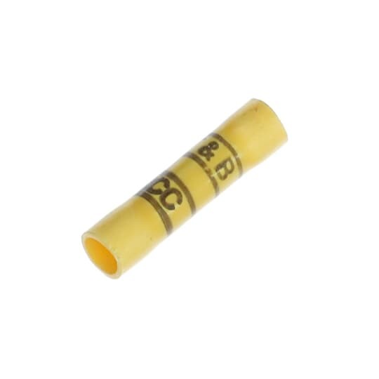 RCC217-250 Sta-Kon Vinyl Insulated Butt Splice Connector, 12 to 10 AWG Conductor, 1.31 in L, Copper, Yellow