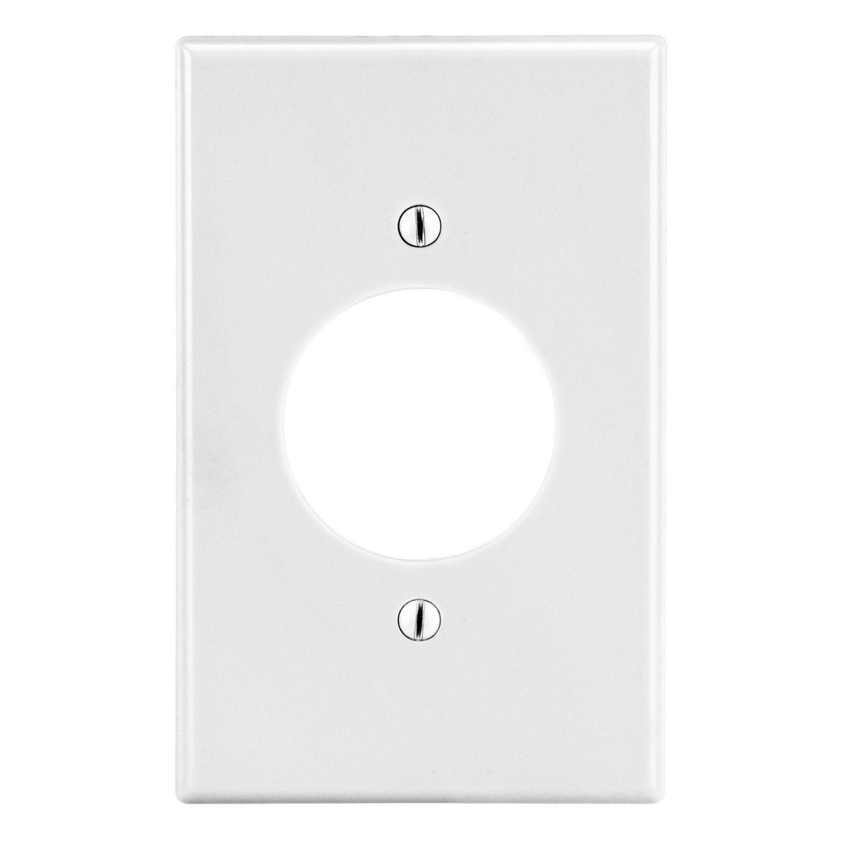 P720W Non-Metallic Standard Wall Plate, 1 Gangs, 2.88 in W x 4.63 in H, Polycarbonate Thermoplastic, White