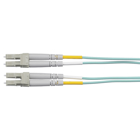 Patch Cord, Fiber Optic, LC to LC, Duplex Multi Mode, 50/125, 10GbE, 1 Meter Length