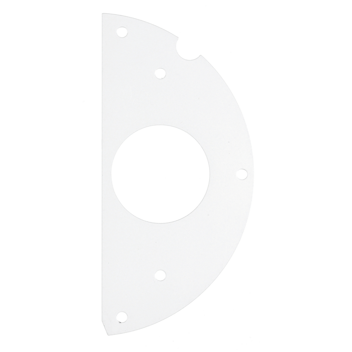 S1R6SPG 50/50 Split Right Side/Standard Sized Sub Plate With (1) 1.6 in Opening, Galvanized Steel