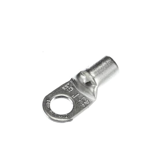 J975 Sta-Kon J Series Non-Insulated Ring Terminal, 1/0 AN to 2/0 AWG Conductor, 1.99 in L, Tubular Barrel, Copper, Metallic