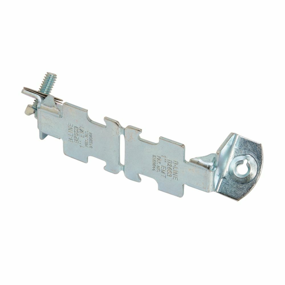 B2602ZN Twist Ear B2000 1-Piece Pipe Clamp, 3/4 in Conduit, 500 lb Load, Low Carbon Steel