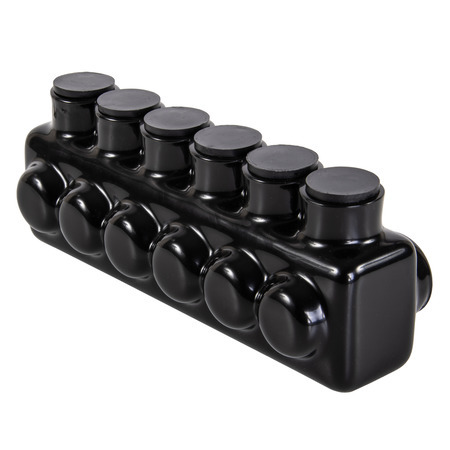 IPL250-6 Polaris IPL Single Sided Entry Insulated Multi-Tap Connector, 6 AWG to 250 kcmil Aluminum/Copper Conductor, Plastisol