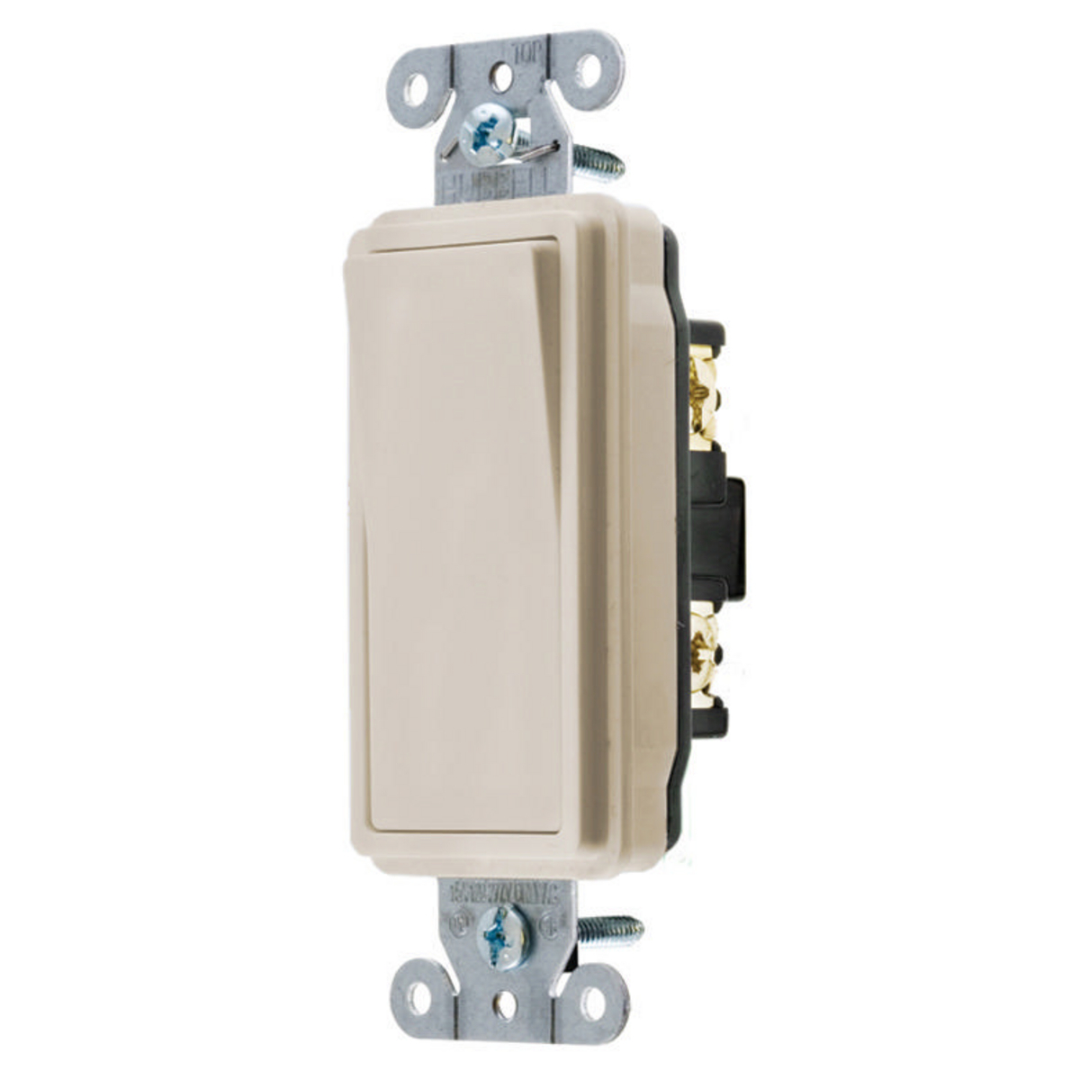 DS220LA General Purpose Standard Specification Grade AC Decorator Switch, 120/277 VAC, 20 A, 5540 W Power Rating, 2-Position Contact