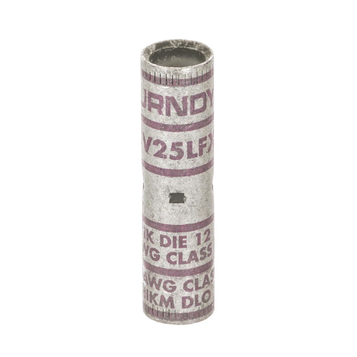 YSV25LFX Compression Splice, 1/0 AWG Conductor Code/Flex Conductor, Die Code: 12, 2.17 in L, Copper
