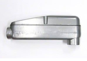 MLB-49 Bridgeport Type LB Raintight Service Entrance Mogul Conduit Body, 3-1/2 in Hub, 311.8 cu-in Capacity, Aluminum, Enamel Painted