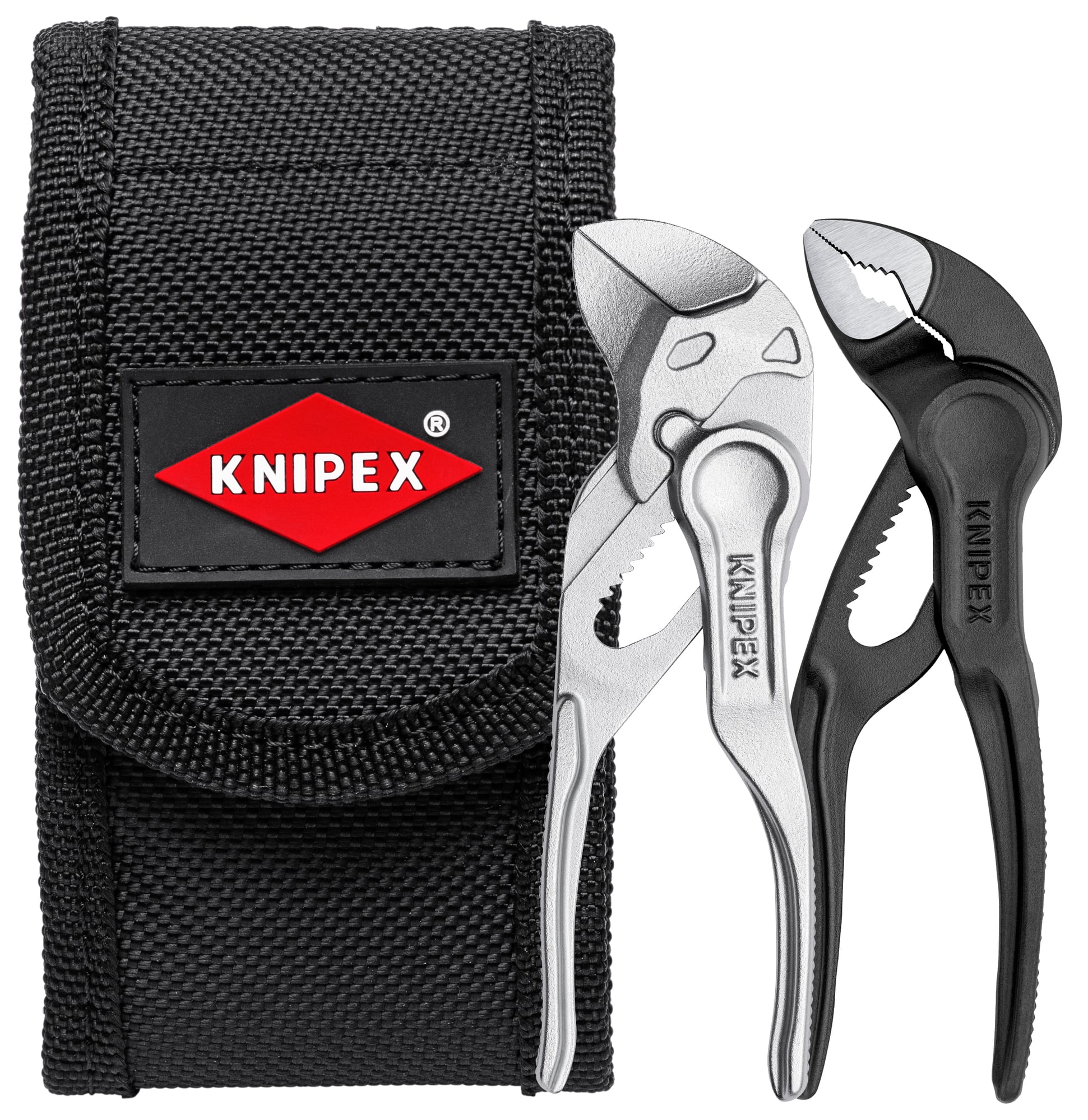 00 20 72 V04 XS 00 20 Pliers Set, Tongue and Groove, 2 Pieces, 1 in 87 00 100, 3/4 in 86 04 100 Max Jaw Opening, Serrated/Smooth Jaw Surface, 4 in OAL