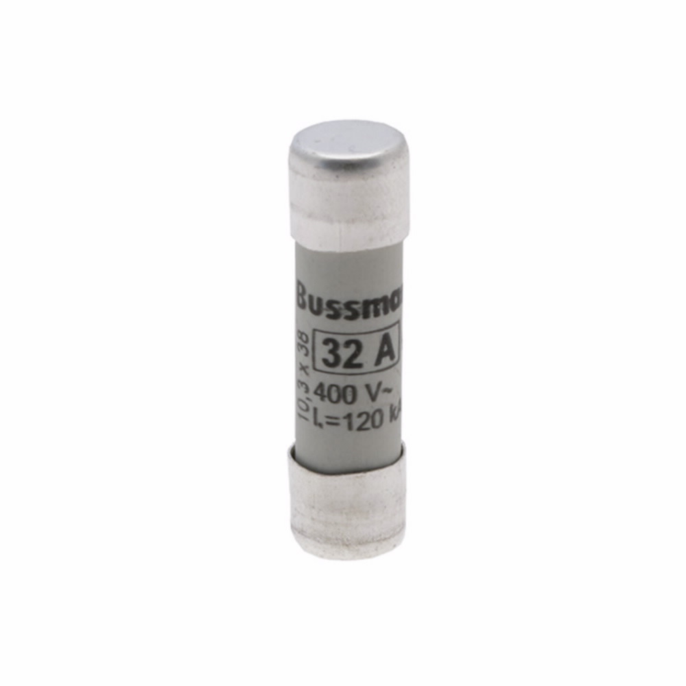 C10G32 Cylindrical Low Voltage Fuse, 32 A, 400 V AC, 120 kA Interrupt, Class: GL/GG/C, Cylindrical Body
