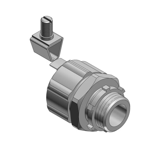 5233ALGR T&B Non-Insulated Straight Grounding Connector, 3/4 in Trade, Aluminum