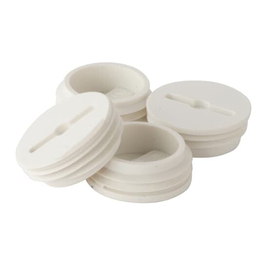 DPLG-1-WH Red Dot D-Pak Non-Metallic Close-Up Plug, 1/2 in Thread, White