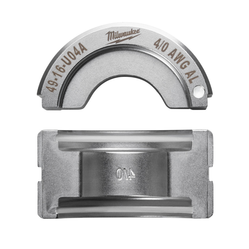49-16-U04A M18 Force Logic U-Style Crimping Tool Die, 4/0 AWG Dual Rated Lug/Splice Cable, Aluminum