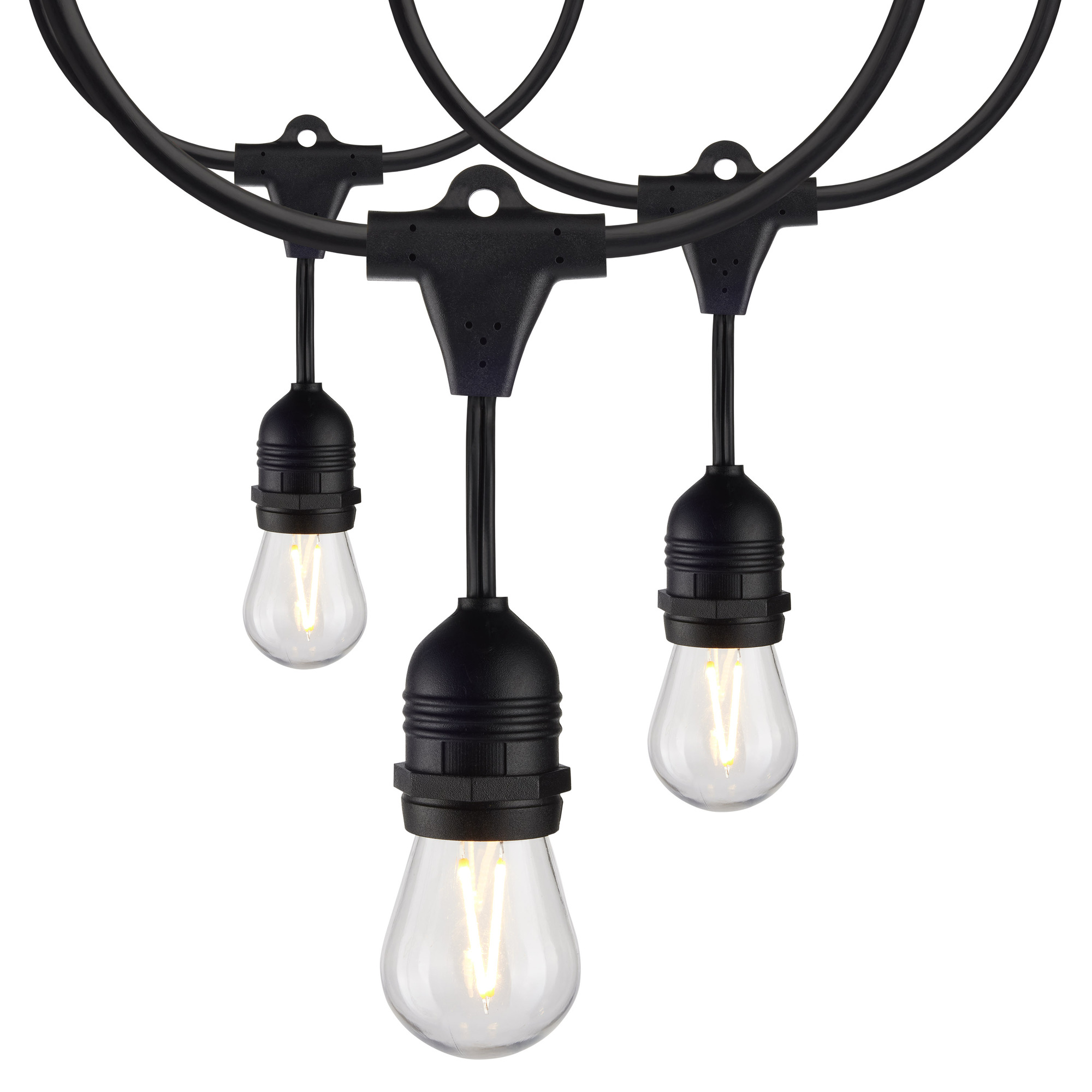 S8030 Non-Dimmable String Light, 12 W Fixture, 120 V, Warm White, (12) Lamps