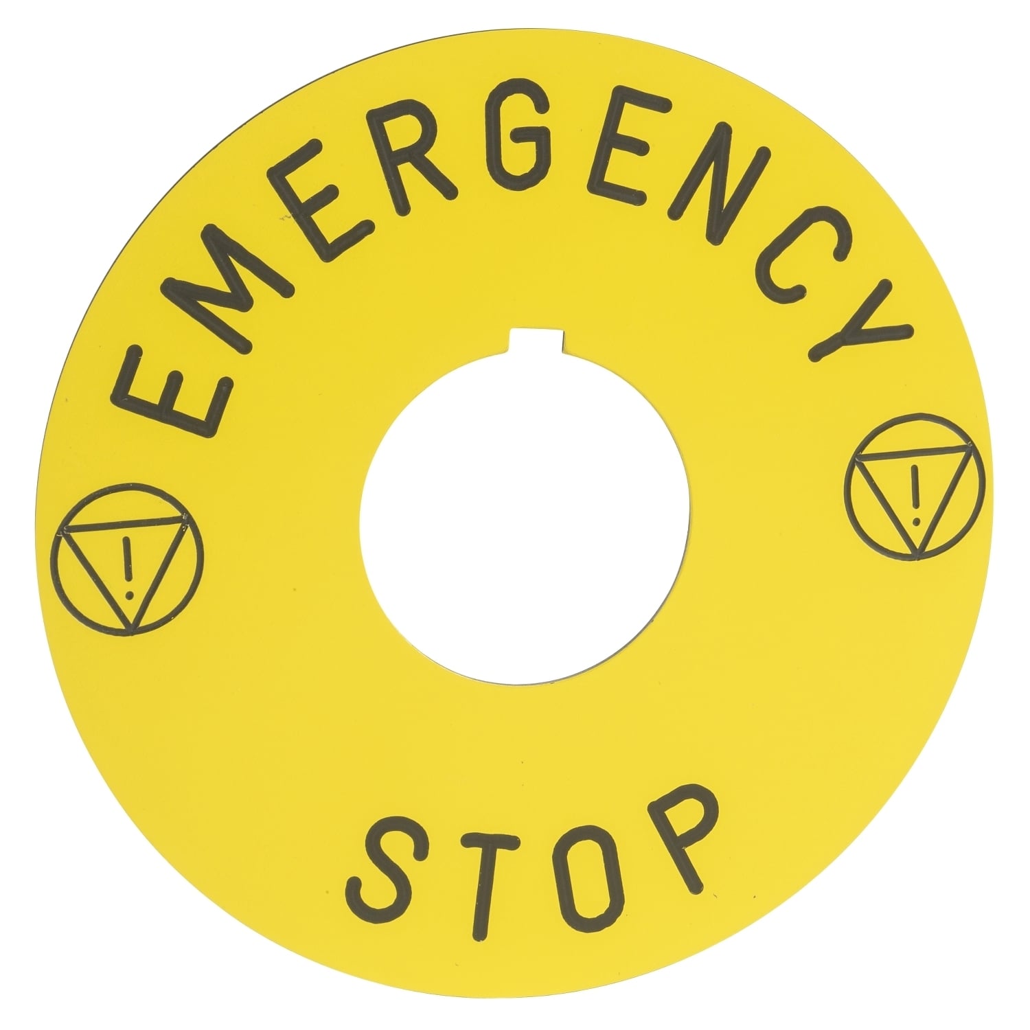 9001KN9330 Harmony Legend Plate, Round Plate, Plastic, Yellow Field