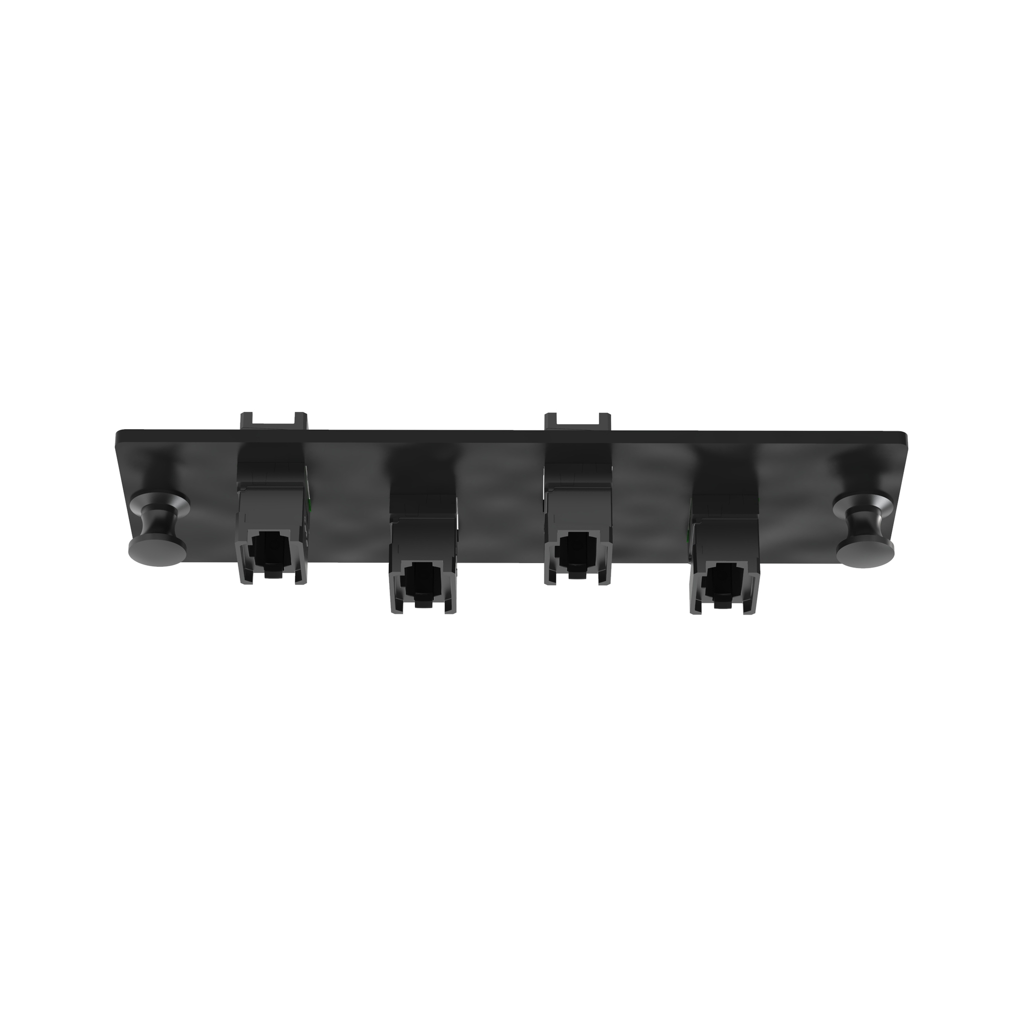 FAPH0412BLMPO OptiCom Front Loaded Fiber Optic Adapter Panel, MPO End A, (48) OM1/OM2/OM3/OM4/OS1/OS2 Fiber
