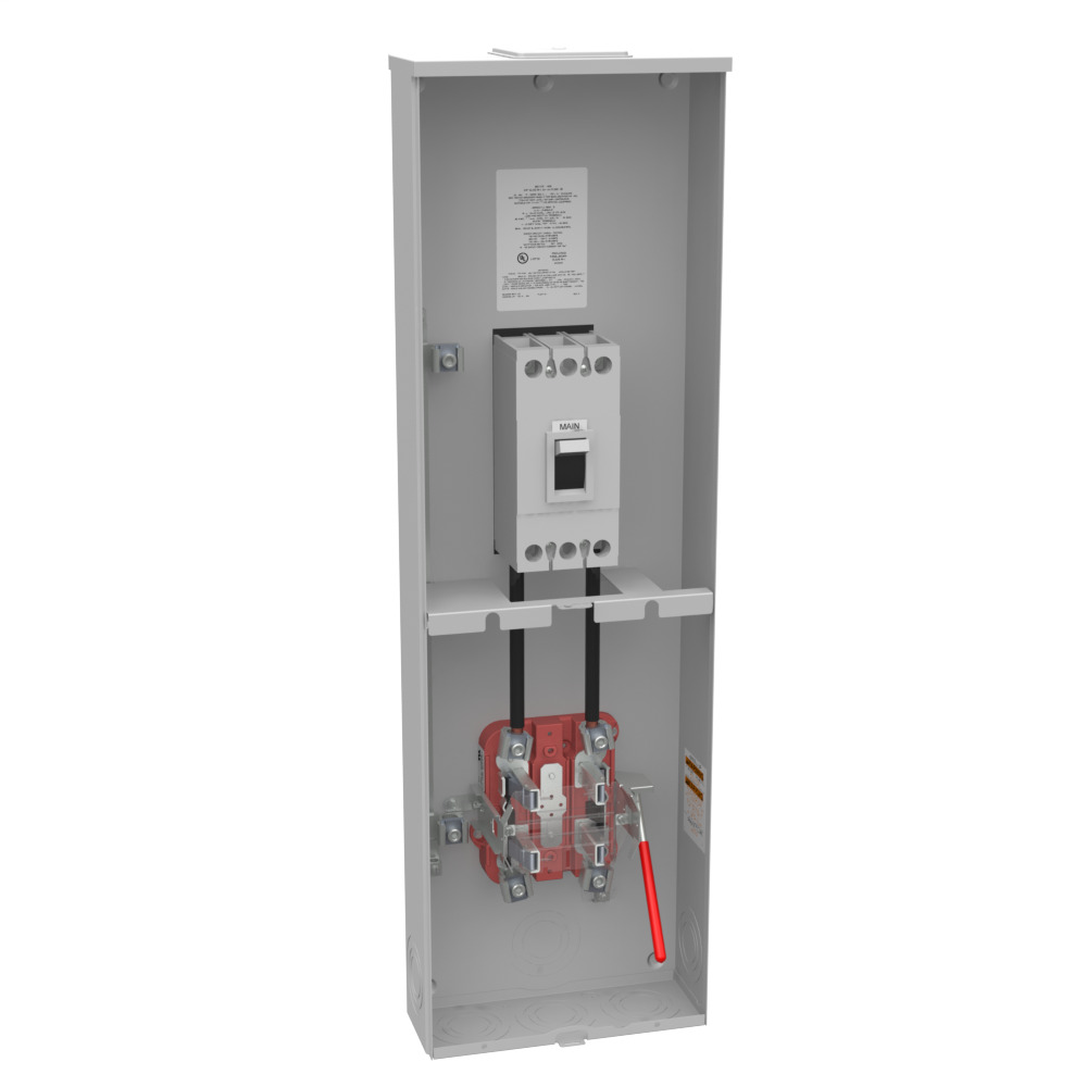 U5764-X-200-CB 4 Term, Ringless, Large Closing Plate, Lever Bypass, 1-200 Amp, Main Breaker, 480V, Cold Sequence