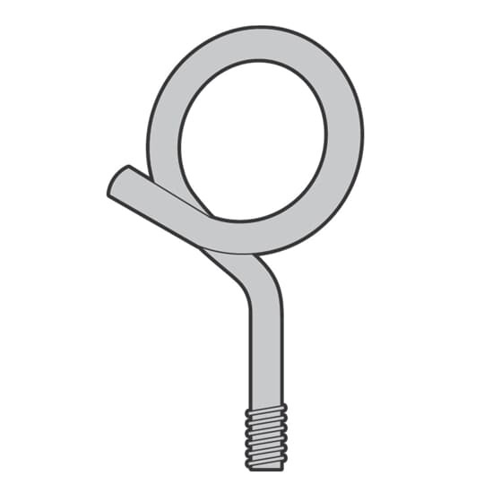 SSF-VR1-1/4D Steel City SSF-VR Low Voltage Telecommunication Bridle Ring, 75 lb Load, For Use With BBC Beam Clamps, BH Series Flange Clips and TC Series Acoustical Tees, Surface Mounting, Steel