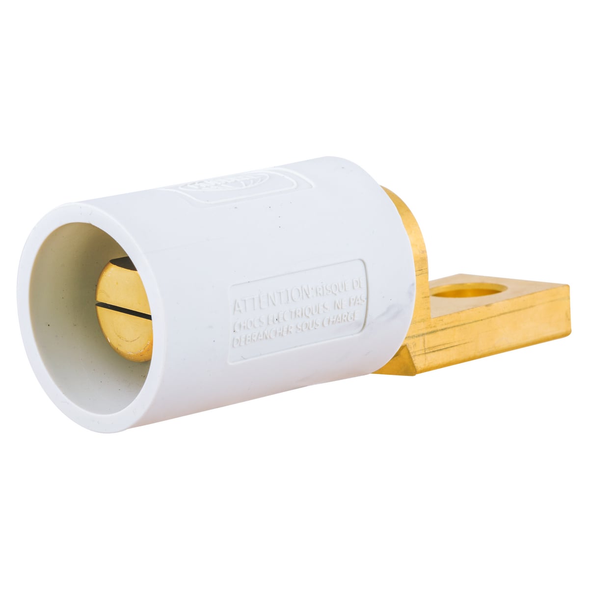 HBLMOSW 16 Series Male Offset Stud Standard Straight Single Pole Receptacle, 600 V AC/250 V DC, 400 A, 4/0 AWG Wire, Screw Terminal Connection, 3R/4X/12 NEMA Rating
