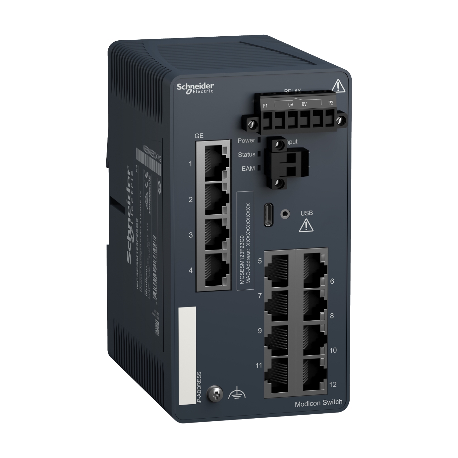 MCSESM123F23G0 Managed Switch, Ethernet TCP/IP Protocol