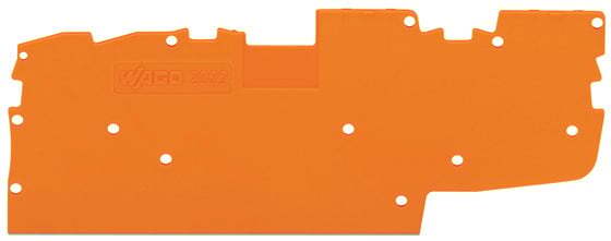 2022-1492 2022 End and intermediate plate, For Use With Snap-On Mounted, Orange