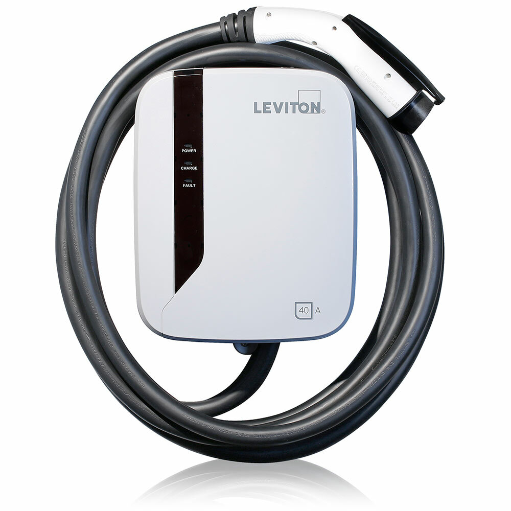 EVR40-B2C Evr-Green Level 2 Electric Vehicle Charging Station, 208 to 240 VAC, 40 A, 1 Phase, 6 AWG Wire, NEMA 3R Enclosure