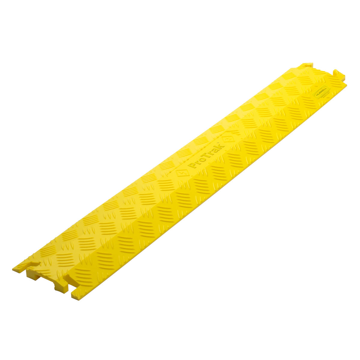 PROTRK115Y Drop Over Cable Protector, 3 ft OAL x 5-1/4 in OAW x 3/4 in OAH, 1 Channel, Yellow