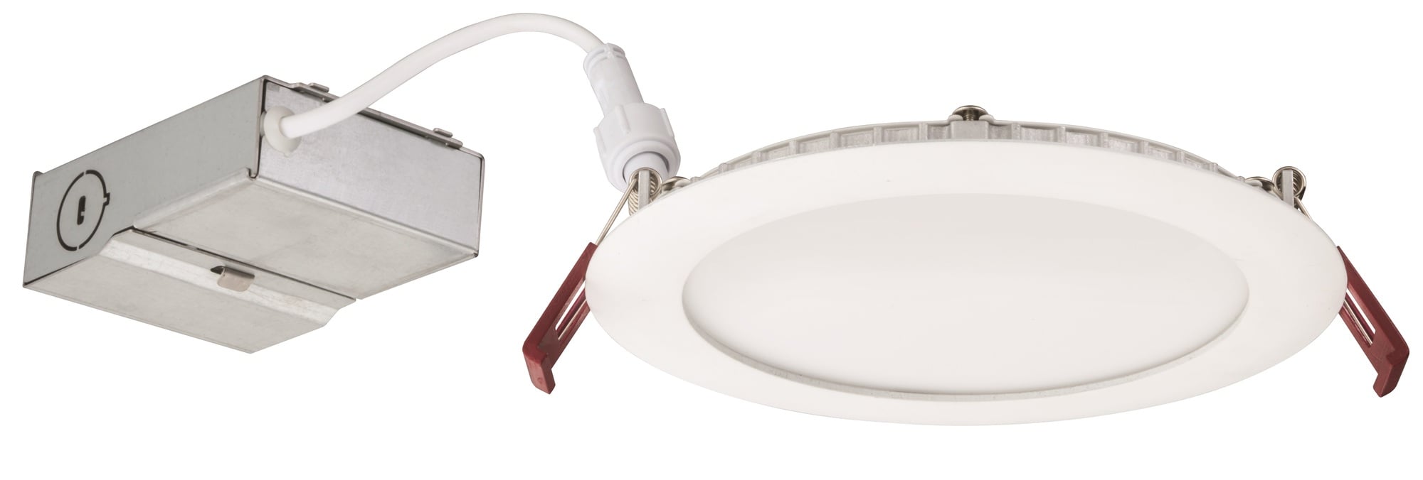 WF6 ADJ LED 27K30K35K 90CRI MB M6 WF6 Series Dimmable Adjustable Round Recessed Downlight, 14 W Fixture, 6 in Ceiling Opening, 120 VAC, Die Cast Aluminum Housing