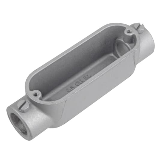 BC-3 Red Dot Type-C Conduit Body, 1 in Hub, 11.8 cu-in Capacity, Die Cast Aluminum