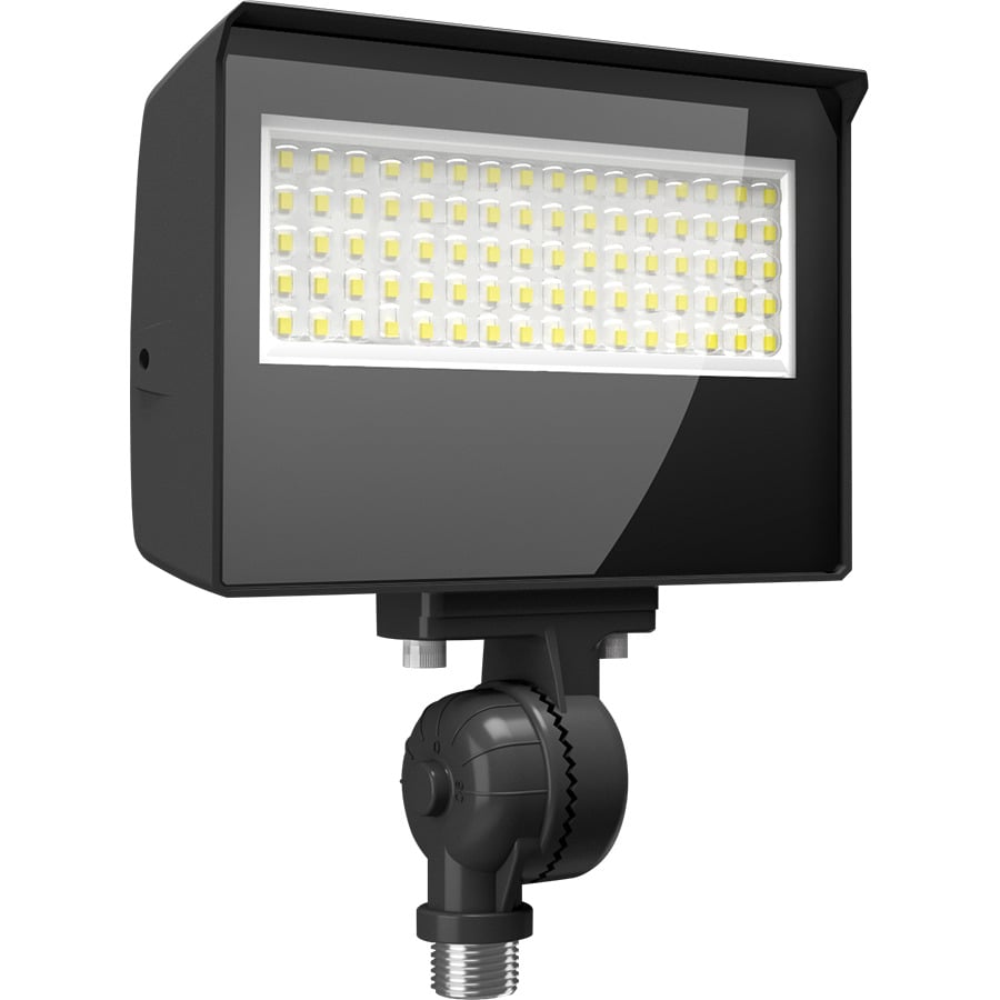 X22-35 LED Flood Light, 35W/30W/25W/20W, 3000K/4000K/5000K, Knuckle and Yoke, Photocell, Bronze, 120-277V