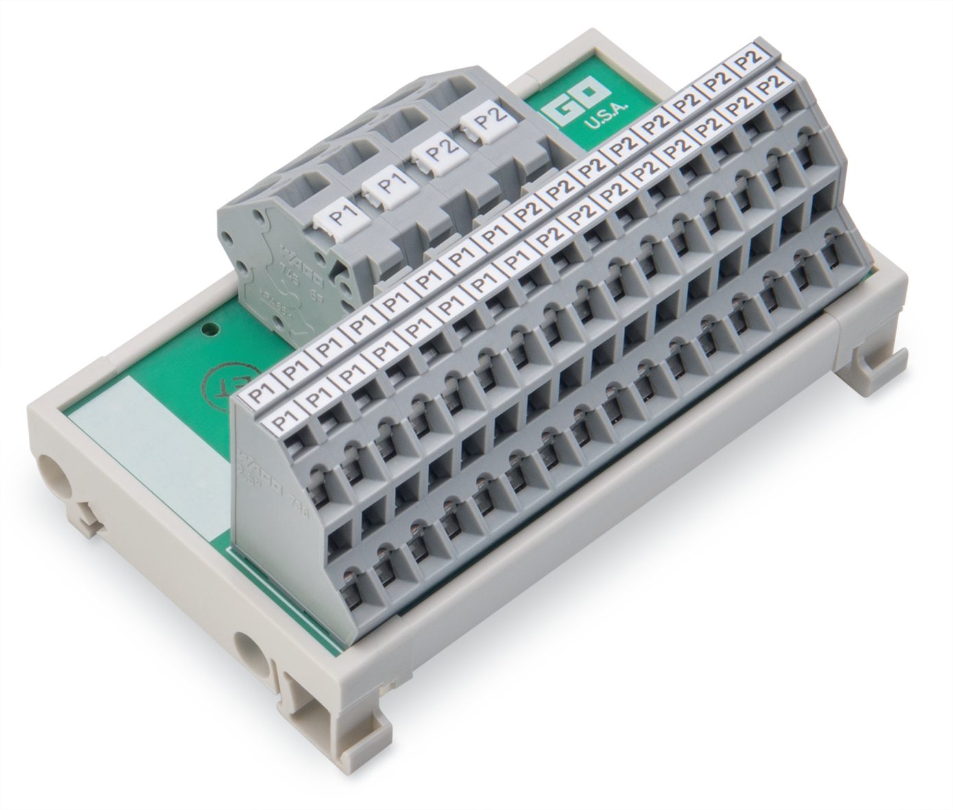 830-800/000-307 Potential Distribution Module, 2 Poles, 10 AWG Solid Conductor, 10 AWG Fine-Stranded Conductor, 12 AWG Solid Conductor, 12 AWG Fine-Stranded Conductor Wire