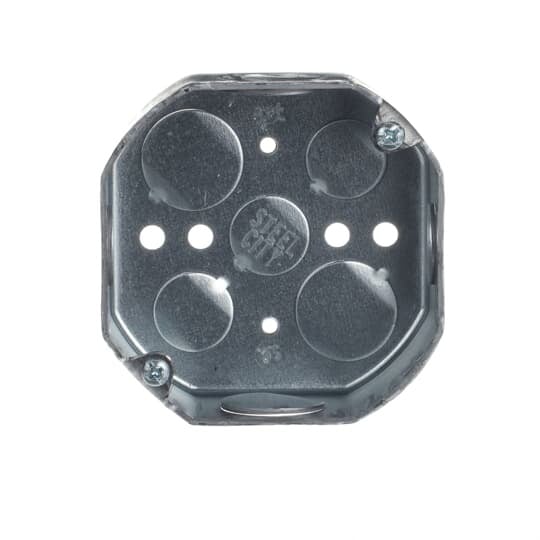 541511/23/4-30 Steel City Drawn Style Box, Steel, 15.8 cu-in Capacity, 1 Outlets, 9 Knockouts, 1-1/2 in D