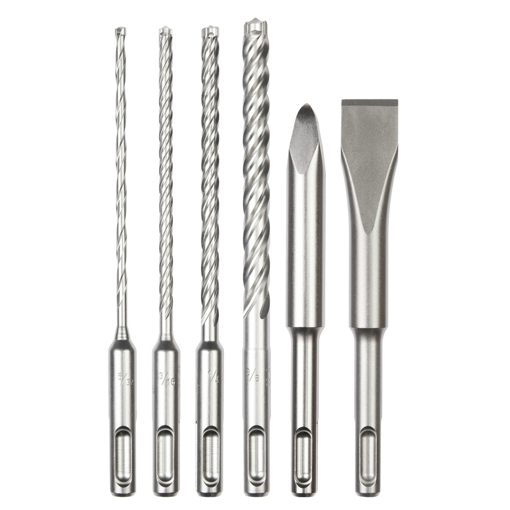 48-20-7662 4-Cutter Drill Bit, 13/32 in Shank SDS-Plus Shank, Carbide Cutting Edge