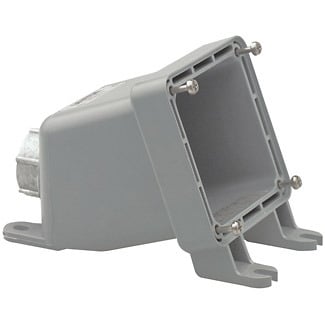 BX230-V Watertight Pin and Sleeve Back Box, 4.53 in H x 3.9 in W x 6.69 in D, For Use With Pin and Sleeve Inlets and Receptacle, Valox 357