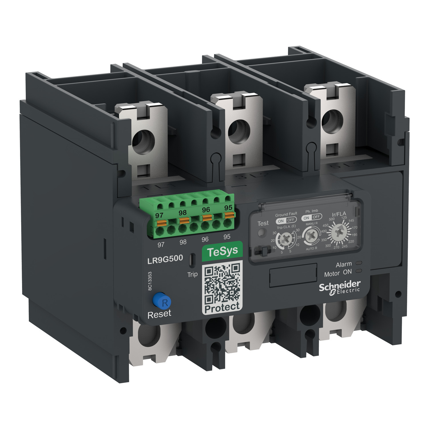LR9G500 LR9G Thermal Overload Relay, 125 to 500 A, 1000 V AC V Coil