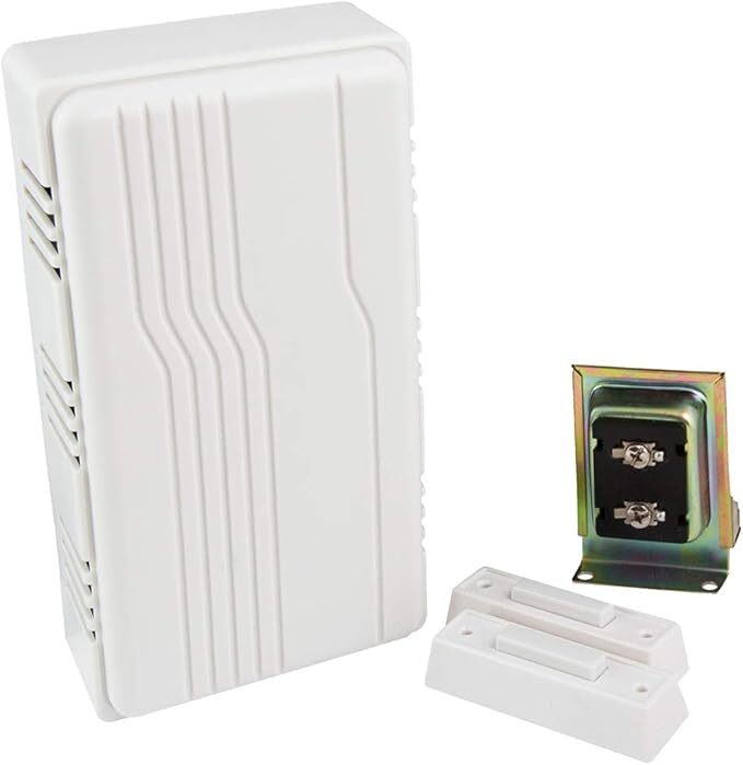 C212-W 2-Entrance Unlighted Wired Builders Chime Kit, Plastic, White