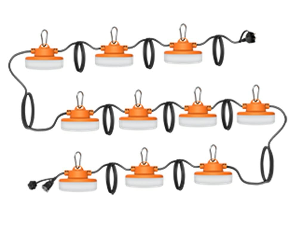 STRING34-100 String Light, 130 W Fixture, 120 V AC