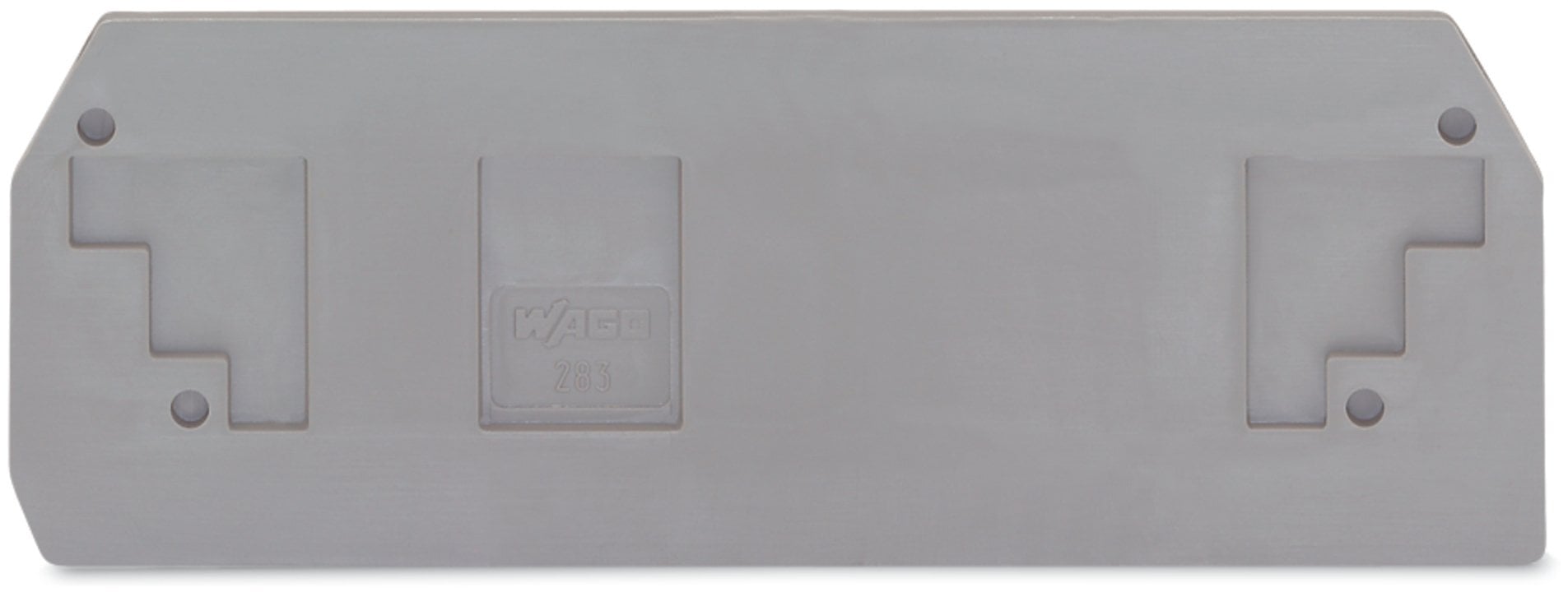 283-350 283 End Intermediate Plate, For Use With Rail Mounted Terminal Block, Polyamide (PA66), Gray