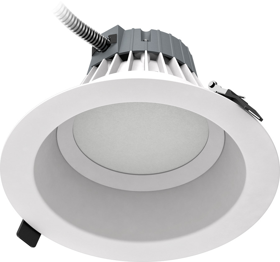 C8R24840UNVW C Series Round Recessed Downlight, 22.4 W Fixture, 8 in Ceiling Opening, 120 to 277 VAC, Die Cast Aluminum Housing