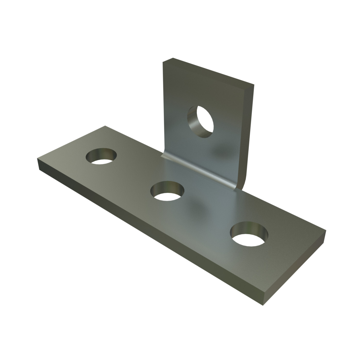 P1821-EG 90 deg Angle Fitting, 4 Holes, 1-5/8 in W x 1/4 in THK, HRPO Steel