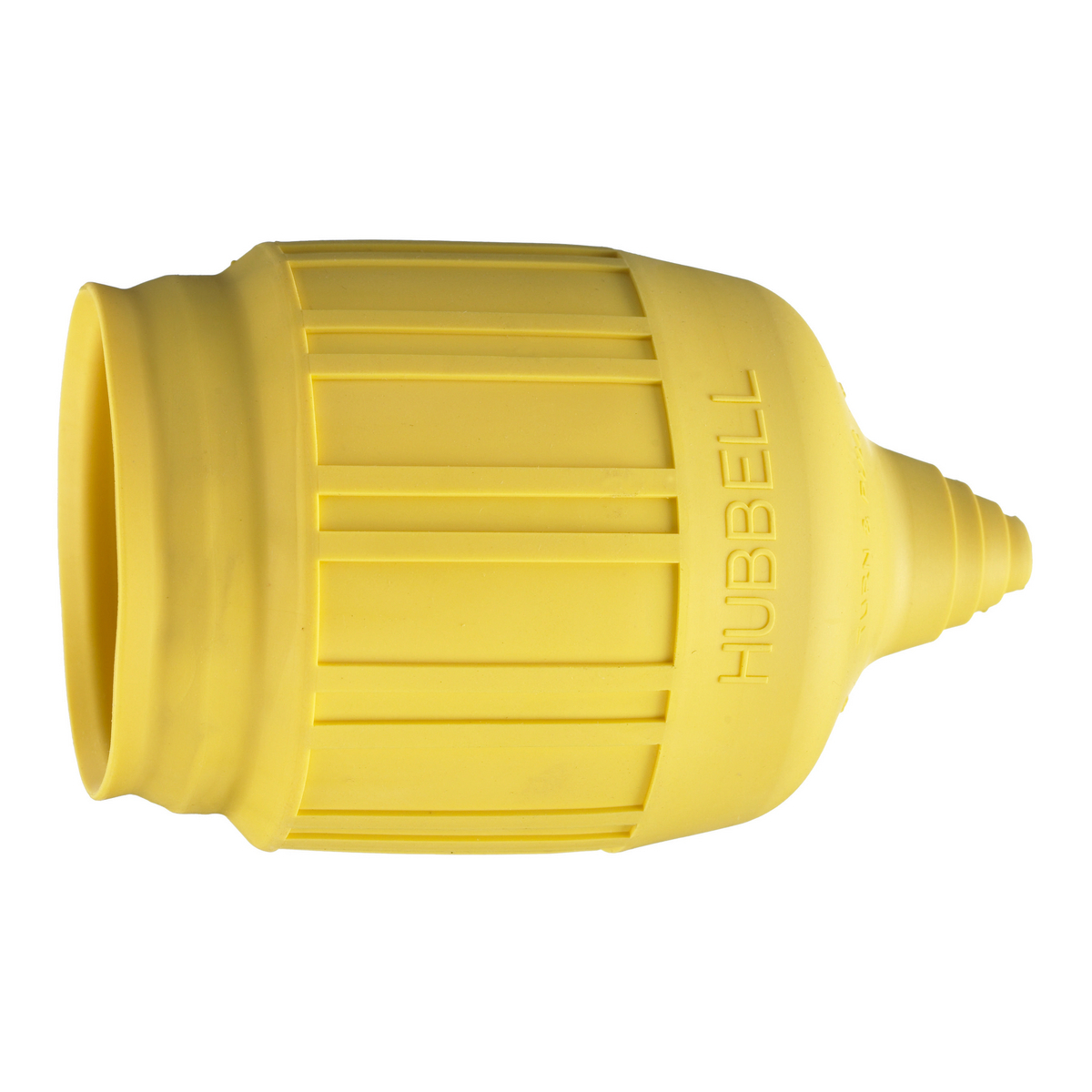 HBL60CM31 Weatherproof Standard Sized Molded Short Device Boot, For Use With HBL26CM11, HBL23CM11 3-Wire 20/30 A Plug and Connector, Device Mount, -40 to 75 deg C Operating Temperature, Elastomer, Yellow