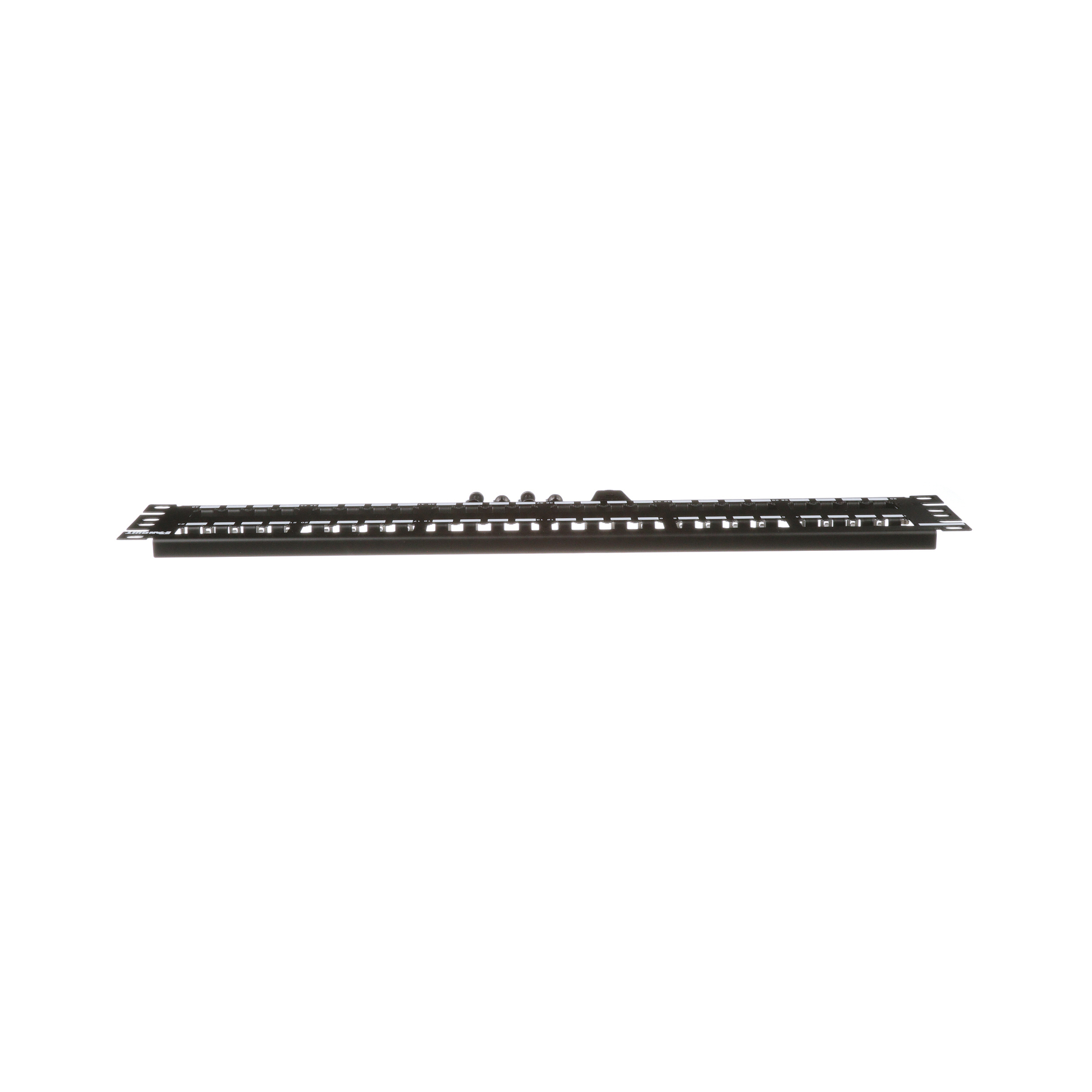 CP48BLY Mini-Com PanNet 2RU All Metal Flat Shielded Modular Patch Panel, 48 Ports, Stainless Steel