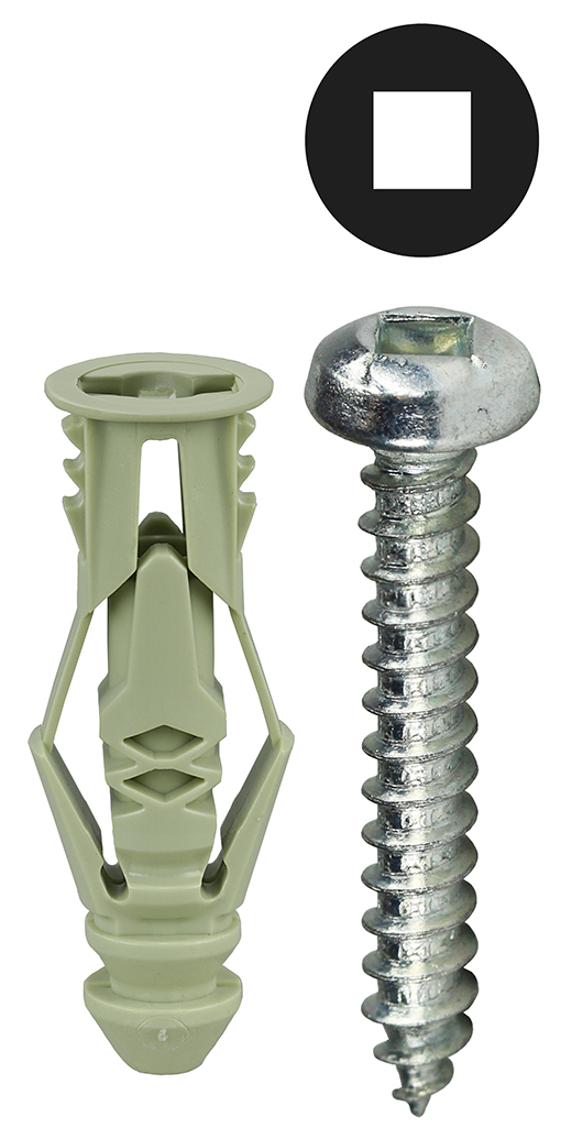 TG12KSQTP Multi-Grip Anchor Kit, 201 Pieces, Nylon
