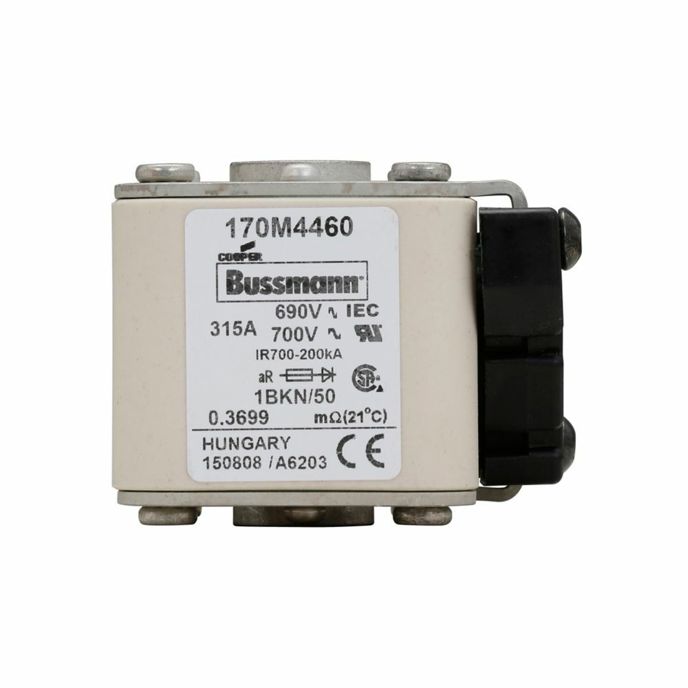 170M4460 Type BKN/K High Speed Fuse, 315 A, 690 V, 200 kA Interrupt, Class: aR, Square Body