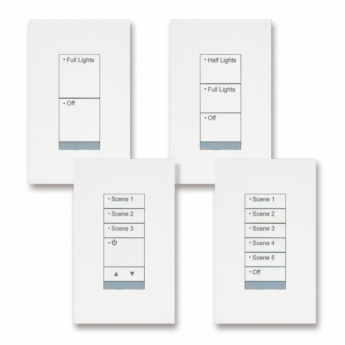 WB5-S3-W WaveLinx Wireless Battery Wallstation, 5 Switches, White