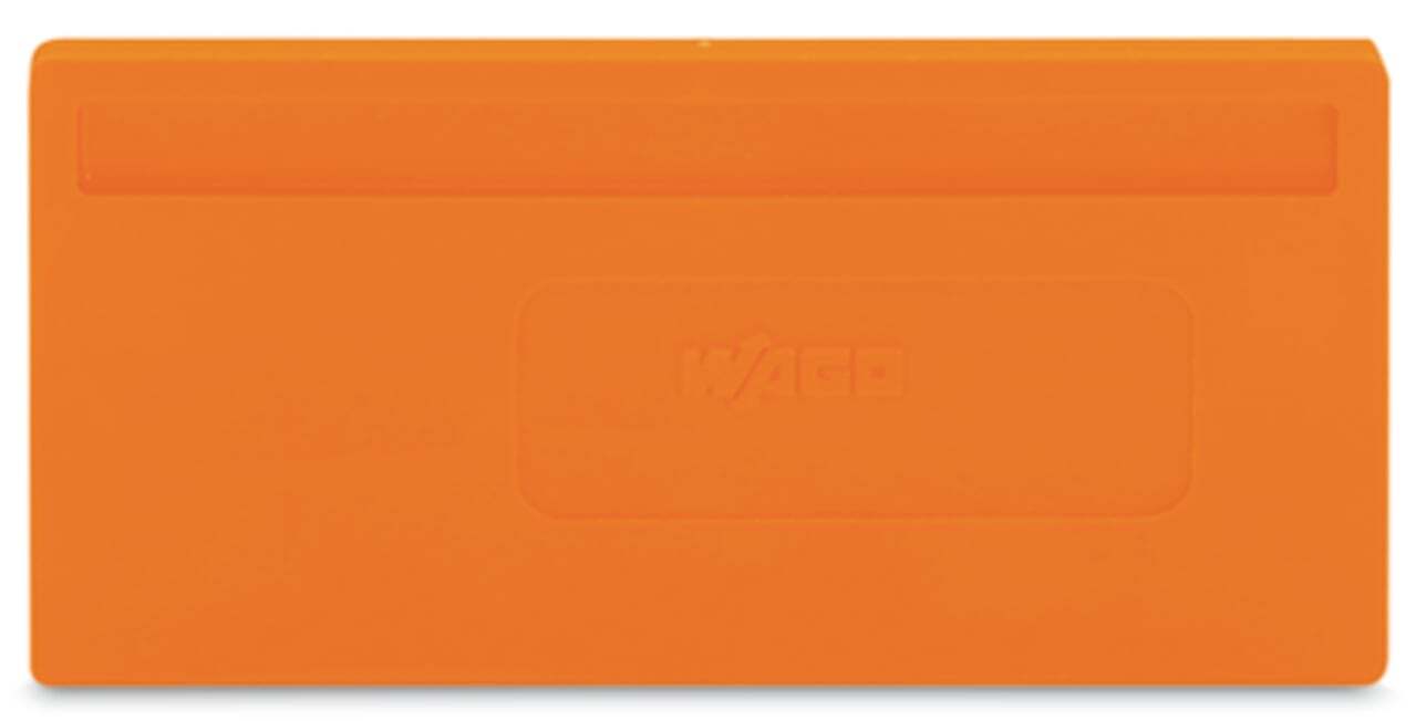 281-331 Separator Plate, For Use With Rail Mounted, Polyamide, Orange