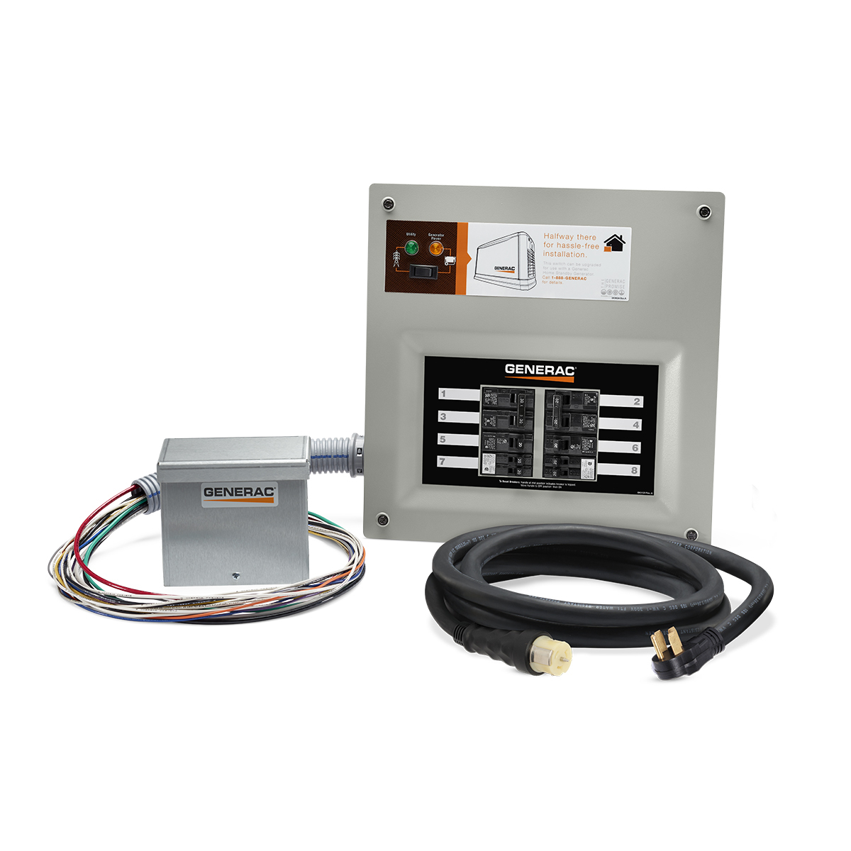 9855 50 Amp HomeLink MTS Kit (alum PIB), 10-16 circuits, flush or surface mount, NEMA 1