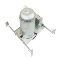 15006A Recessed Housing, Incandescent Lamp, IC Insulation, 120 V AC, 5-3/4 in Ceiling Opening, Aluminum Housing