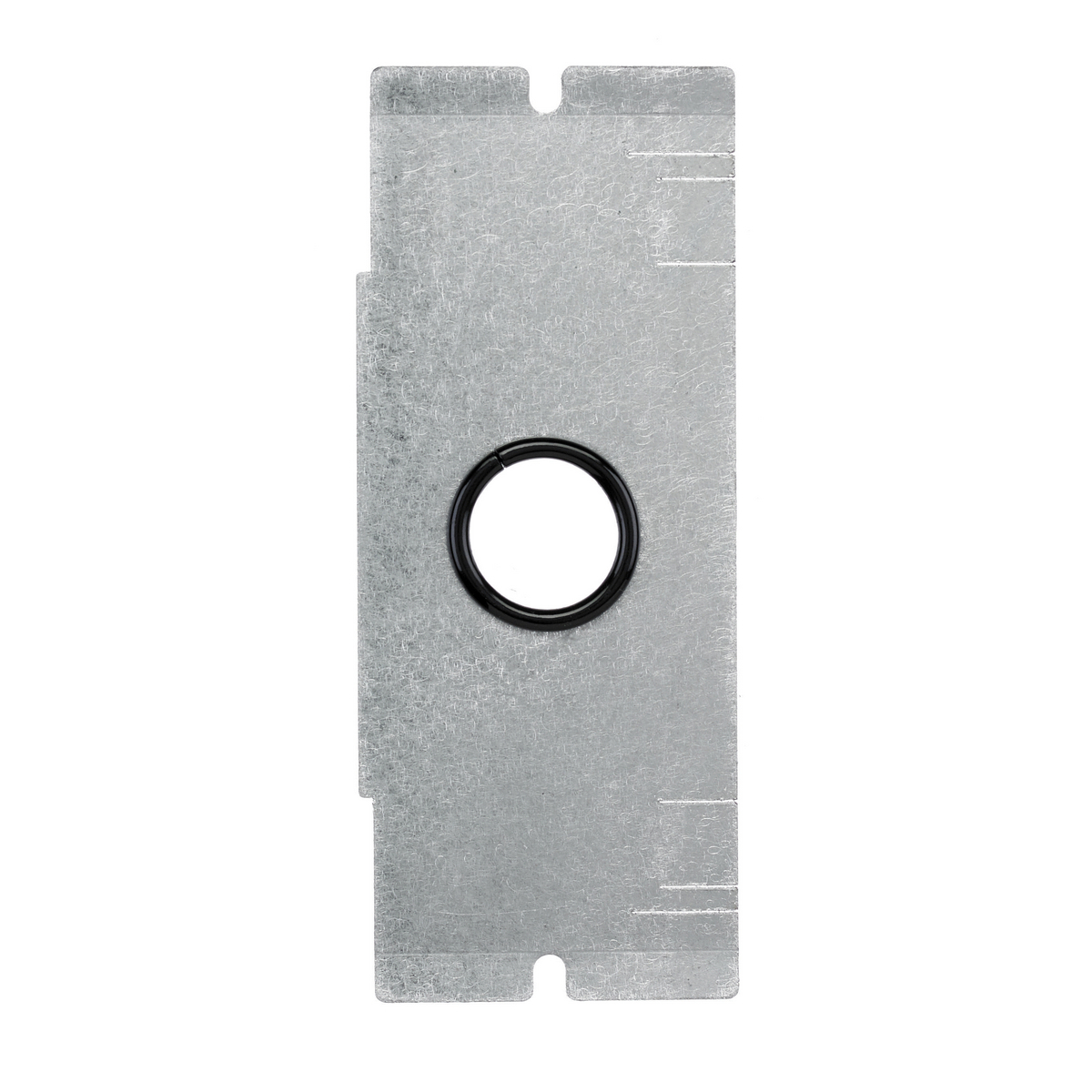 FBMPFT Standard Sized Mounting Plate With (1) 1 in Cable Feed Through Opening With Bushing, 2/4/6 Gangs, Galvanized Stamped Steel