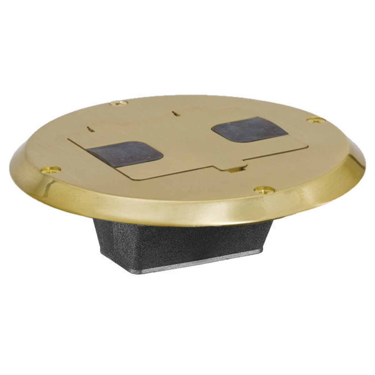 RF506BR Standard Sized Floor Box, Stamped Steel